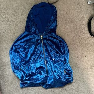 FABLETICS Velour Velvet Zip-Up Hoodie